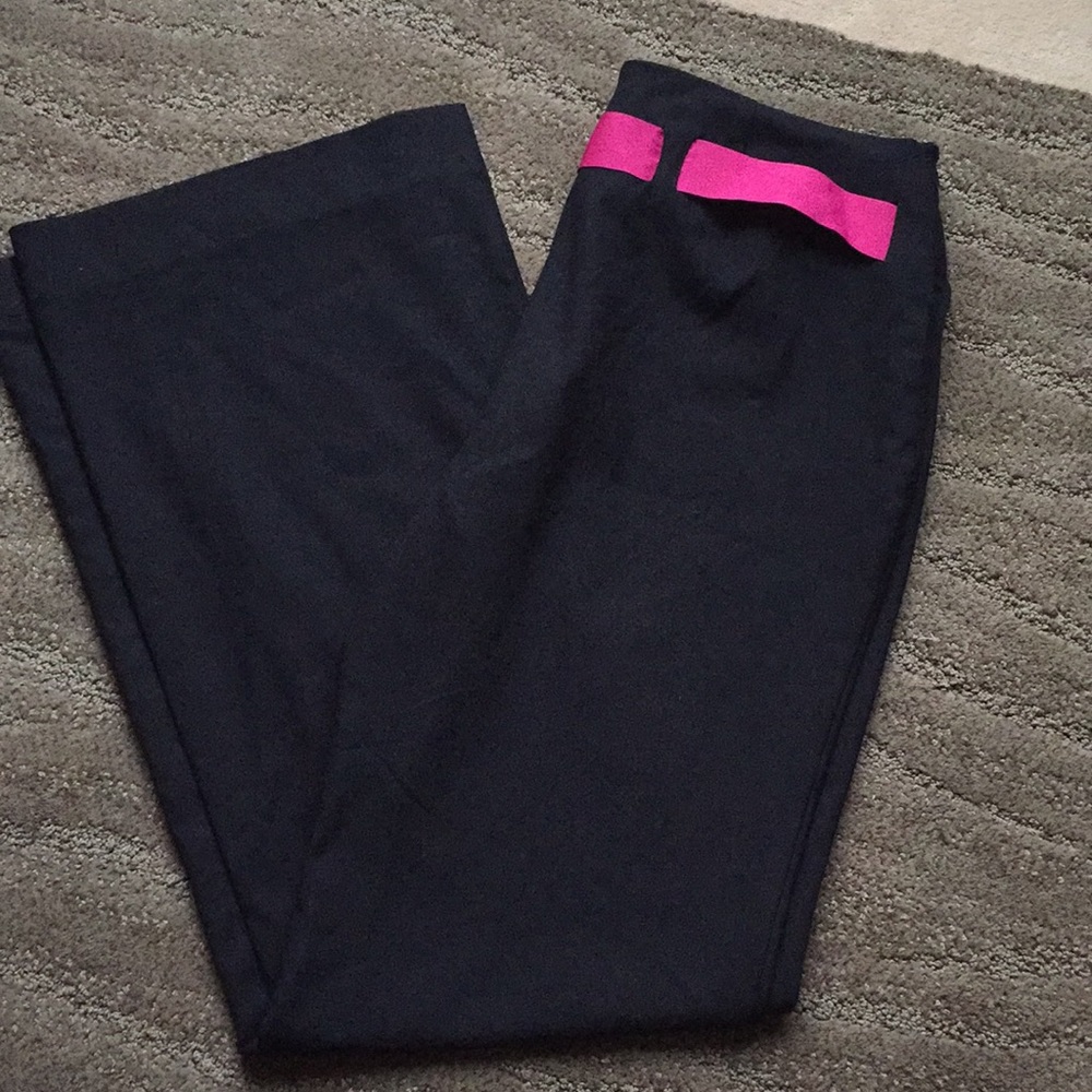 I.N.C. pink band made in Turkey black pants